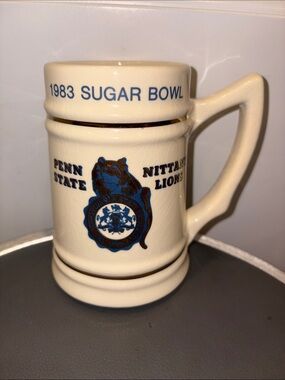 Vintage Penn State Nittany Lions 1983 Sugar Bowl Ceramic Beer Stein